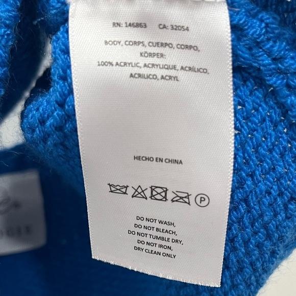 Mare Mare Anthropologie Knit Sweater Crop Top XS Electric Blue Cami Bralette - Picture 6 of 8